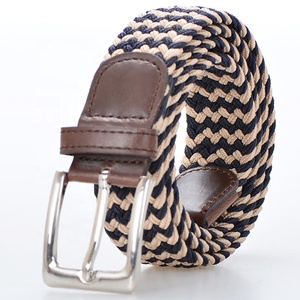 Multi couleur élastique tricotée pour <span class=keywords><strong>homme</strong></span> <span class=keywords><strong>ceinture</strong></span> extensible avec boucle ardillon en alliage - Product Image 6