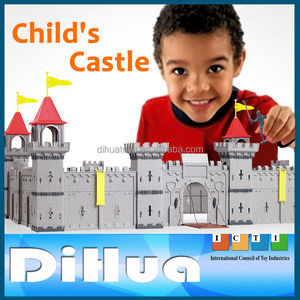 Château médiéval ensemble de jeu avec chevaliers et soldats jouet éducatif en plastique pour enfant imaginatif semblant jouer bataille figurine d'action - Product Image 5
