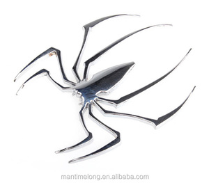 Belle Décoration Araignée Argentée Forme 3D conception d'autocollant de corps de voiture décoration de voiture autocollant autocollant pour l'enveloppe de voiture - Product Image 1