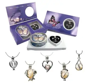 Classic originele Echt liefde wens parel oorbellen + ring gift set