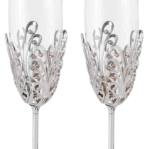 Flûtes à champagne Crystocraft Luxury pour K9, cristal taillé brillant, design créatif et durable, cadeau pour les jeunes mariés - Product Image 3