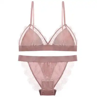 women's sexy strech lace triangle cup