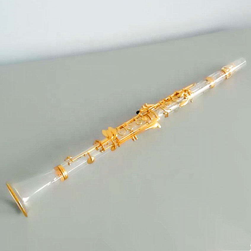 楽器金メッキキーBbガラス繊維透明クラリネット| Alibaba.com