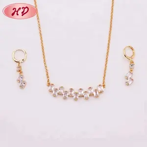 Bridesmaid Gift Necklace Earring Set CZ Stone Jewellery In Karachi Ladies Jewelry Sets