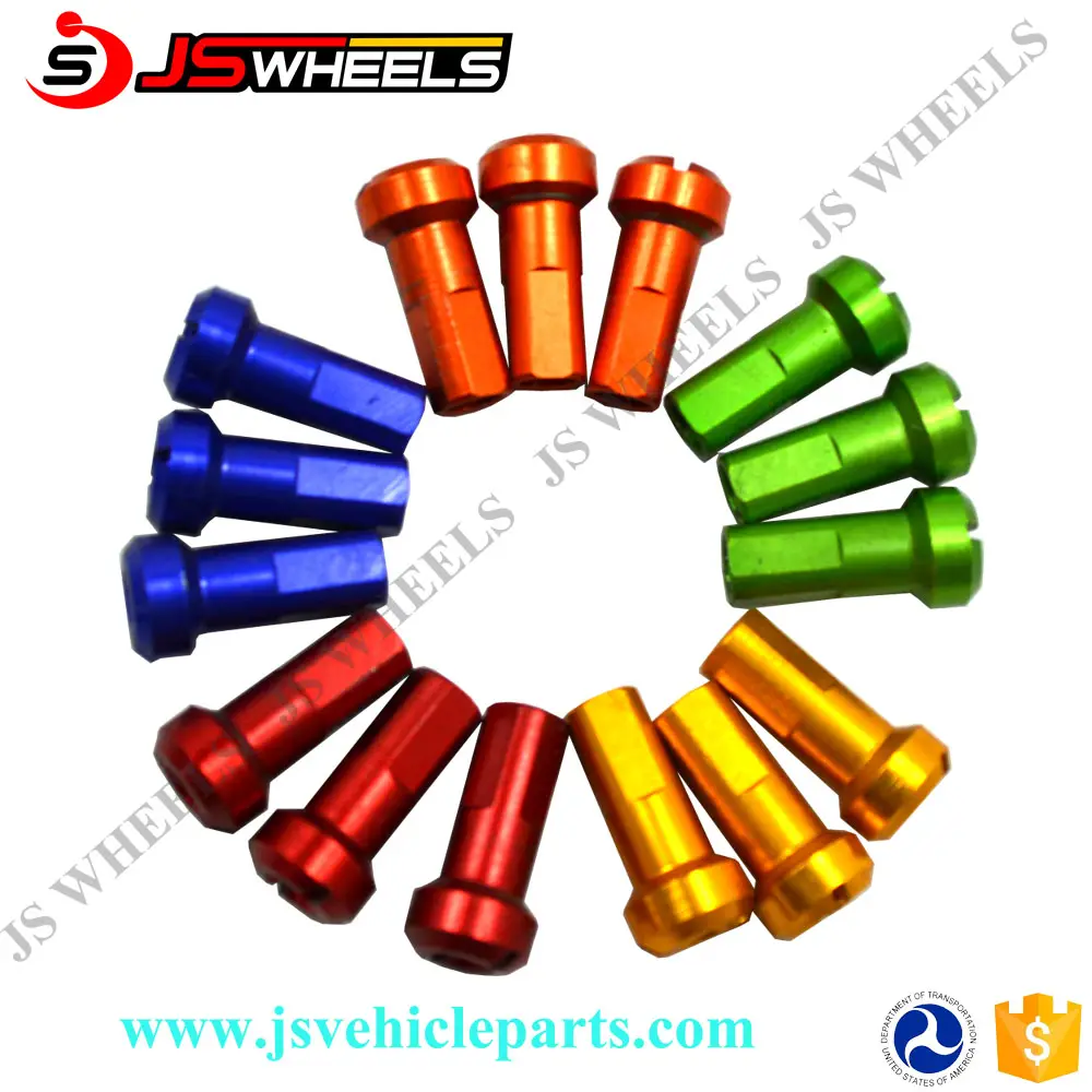 MX Motorcycle Dirt Bike Supermoto Motocross Wheel Colorful Nipples