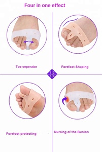 Semelles intérieures de sport en silicone confortables avec correcteur d'<span class=keywords><strong>hallux</strong></span> <span class=keywords><strong>valgus</strong></span>, séparateurs d'orteils en gel, supports de voûte plantaire et protection pour <span class=keywords><strong>chaussures</strong></span> contre le <span class=keywords><strong>hallux</strong></span> <span class=keywords><strong>valgus</strong></span> - Product Image 3