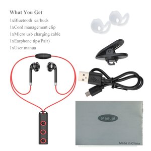 BT313 Trung Quốc Nhà Máy Nam Châm Vòng Cổ Thiết Kế Không Dây <span class=keywords><strong>BT</strong></span> <span class=keywords><strong>4.2</strong></span> Thể Thao Tai Nghe Với Mic - Product Image 5