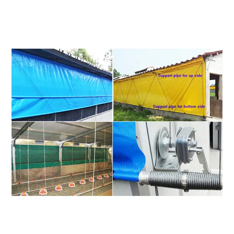 Good quality PVC and PE poultry farm curtains for chicken house