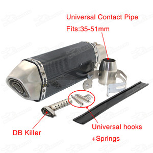Silenciador de Escape Modificado para Motocicleta, Accesorio Universal GY6 para R1, R3, R6, FZ6, ATV, Dirt Bike, <span class=keywords><strong>CBR125</strong></span>, 36-51mm - Product Image 3