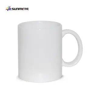 Sunmate-tazas de cerámica blanca para sublimación, 11oz