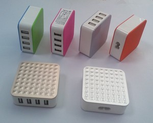 Mini mobile accessoire 25 W 5 V 5A <span class=keywords><strong>4</strong></span> USB <span class=keywords><strong>chargeur</strong></span> de bureau pour <span class=keywords><strong>iphone</strong></span> 6 <span class=keywords><strong>s</strong></span> et Samsung Galaxy s6 avec KC, CE, ROHS, FCC - Product Image 1