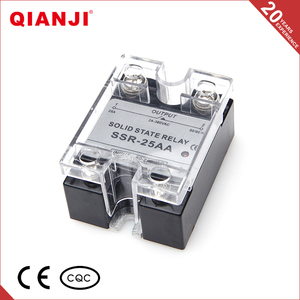 QIANJI Tienda <span class=keywords><strong>Online</strong></span> de China 250 V 25A SSR Relé de Estado Sólido de Control de Temperatura - Product Image 1