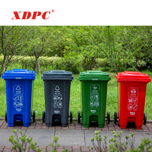 240 l 240 لتر في الهواء الطلق دواسة بلاستيكية سلة القمامة حاوية القمامة - Product Image 2