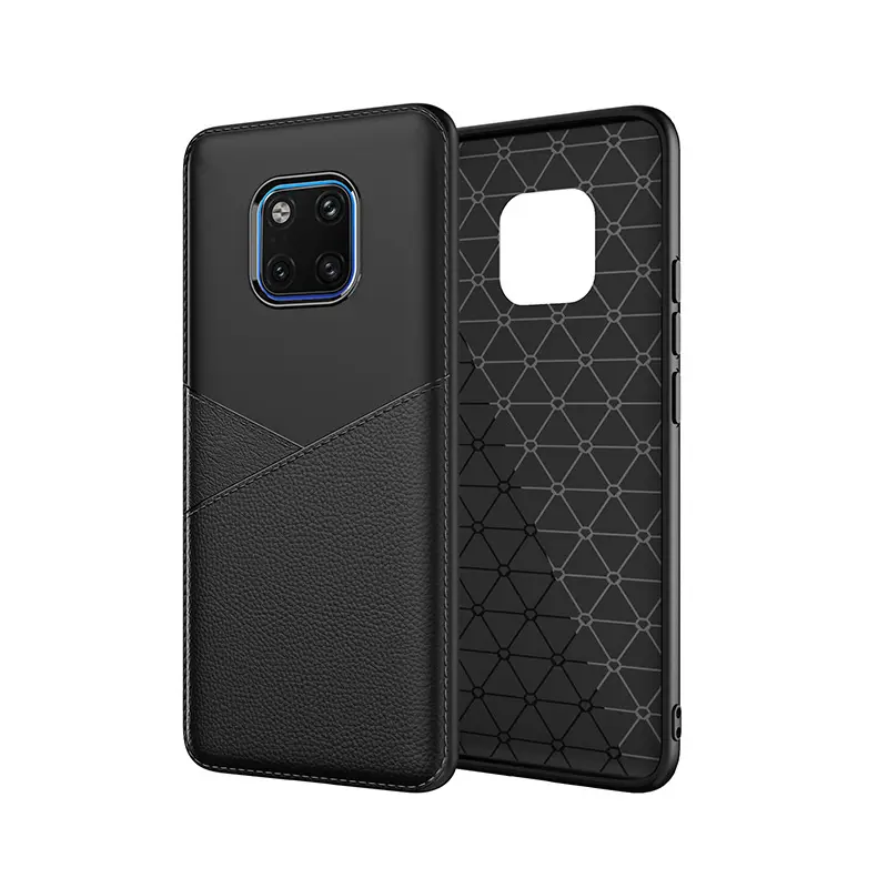Slim Business Style Leather Pattern Case for Huawei Mate 20 Mate 20 Pro Soft TPU Cover