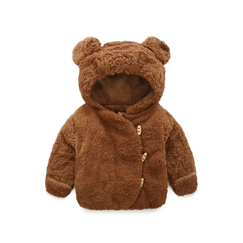 Hao Baby Autumn And Winter In Infants With Velvet With Kid Thick Cotton-Padded Clothes Coat