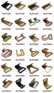 Webbing Lashing Flat Hook With Aluminum Keeper - Product Image 2