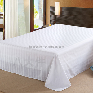 Satin Bettlaken Bett bezug, Baumwolle Kissen bezug, 3cm Streifen Satin Bettwäsche Set - Product Image 5