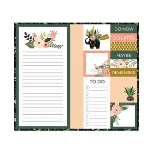 Myway A5 Sticky Notepad to Do List Planner Note Pad Hot Sell Customized 80 Sheets,80 Sheets 500 60/70/80 Gsm Woodfree Paper