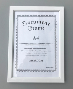 A4กรอบเอกสาร,กรอบใบรับรอง,กรอบรูปพลาสติก PS - Product Image 3