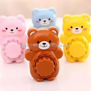 Temporizador de urso para cozinha, temporizador de contagem regressiva de desenhos animados