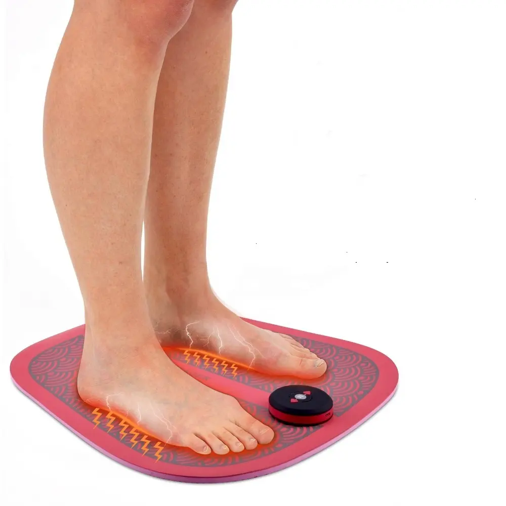 Profession elle physikalische Therapie Körpers chmerz linderung Elektronische starke Vibration Akupunktur punkte Puls matte EMS Fuß massage matte
