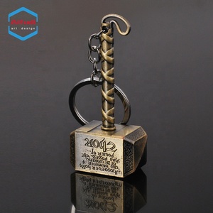 ハンマーアンティークメタルキーリングチェーン - Product Image 2