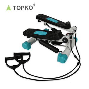 TOPKO electric adjustable mini air stair stepper gym fitness exercise hydraulic side stepper equipment with resistance bands