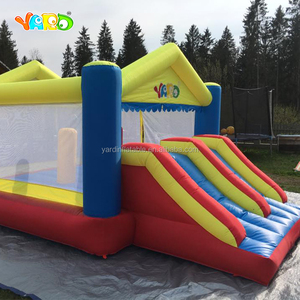 Combo Nảy Bơm Hơi Khổng Lồ Bằng Nylon Sử Dụng Tại Nhà Sân Trượt Bouncer Có Quạt Gió - Product Image 5