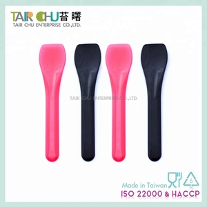 Cucharas de Helado Desechables de Plástico Negras de 9.5 cm para Fiestas - Product Image 3