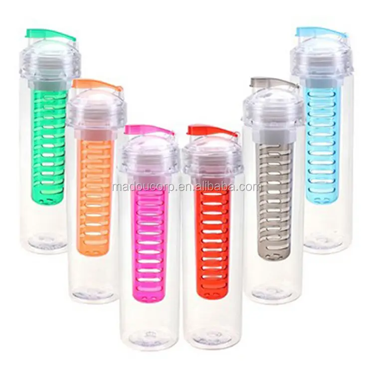 Madou Fruit Infused Sport Wasser flasche Tee filter Custom Infuser Detox Flasche Flip Deckel BPA Free Health Lemon Fahrrad flasche