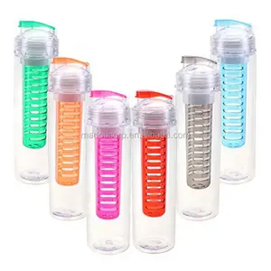 Madou פירות חדור ספורט מים בקבוק תה מסנן Custom Infuser גמילה בקבוק Flip מכסה BPA משלוח בריאות לימון אופניים בקבוק