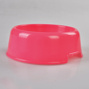 Tempat Makan Anjing Plastik Lucu Murah Gratis Sampel Merah Muda Kecil Bulat Plastik Mangkuk Makanan Anjing Peliharaan - Product Image 4