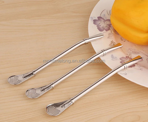 De acero inoxidable paja filtro hecho a mano té Yerba Mate Bombilla calabaza lavable práctica té herramientas Accesorios - Product Image 3