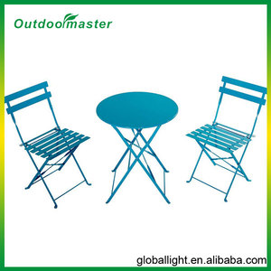 3-Piece Folding Cheap <strong>Bistro</strong> Set Lemon Green - Product Image 2