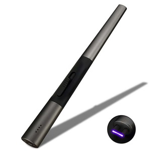 Isqueiro eletrônico à prova de vento, popular, sem chama, isqueiro usb, recarregável, com display de indicador - Product Image 2