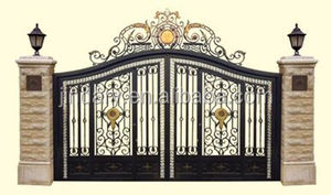 Modern Steel <strong>Gate</strong> <strong>Grill</strong> <strong>Design</strong>/House <strong>Latest</strong> Main Swing Simple Driveway Wrought Iron <strong>Gate</strong> <strong>Designs</strong> Simple - Product Image 3