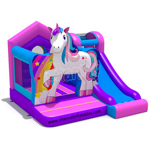 Castillo hinchable de unicornio para saltar, Combo de castillo hinchable popular para saltar - Product Image 1
