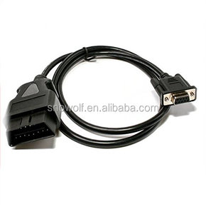 Câble Série DB9 RS232 OBD2 - Adaptateur OBD-II vers DB9 avec indice de protection IP54, isolation PVC 12V pour usage automobile - Product Image 2