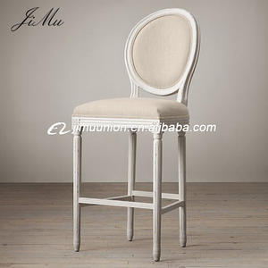 Bar restaurante silla nuevo diseño de estilo francés de lujo de alta Louis de Bar de madera taburete - Product Image 3