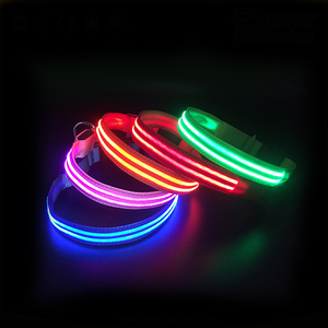 USB recargable Led luz poliéster <span class=keywords><strong>Collar</strong></span> de perro para perro de caza