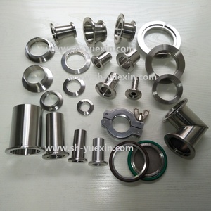 Linh Kiện Chân Không Cao Mặt Bích Cổ Hàn KF10 KF16 KF25 KF40 KF50 Núm Vú Nửa Kín Có Đầu Nối Ống Dài - Product Image 5