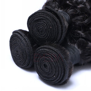 Extensions de cheveux indiens Remy 100 % naturels, bouclés crépus, tissés à <span class=keywords><strong>la</strong></span> <span class=keywords><strong>main</strong></span>, trame simple, avec pointes doublement tirées, toutes les couleurs disponibles - Product Image 6