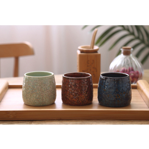 <strong>Antique</strong> Porcelain Japanese <strong>Tea</strong> <strong>Set</strong> with 6 Cups and Wooden Stand - Product Image 5