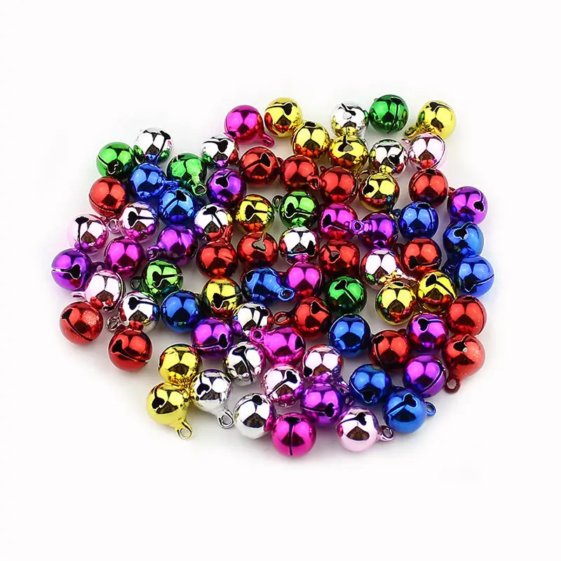 Jingle Lonceng Longgar Beads Liontin Menggantung Dekorasi Natal Pesta DIY Kerajinan Aksesoris