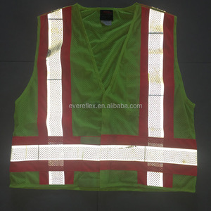 Gilet di sicurezza in poliestere personalizzabile con materiale riflettente gilet da lavoro impermeabile con personalizzazione del Logo - Product Image 6