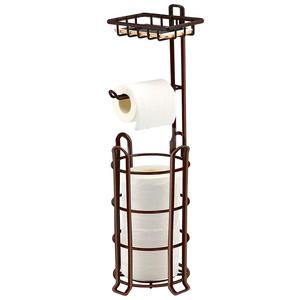 Toilet Paper Holder Toilet Paper Stand Free Standing Toilet Paper Roll Storage Shelf