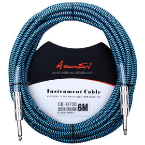 전문 직물 전기 악기 6.3mm 기타 케이블 - Product Image 6