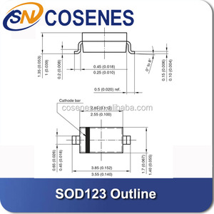 SOD123 500Mw W9 BZT52C5V1 <span class=keywords><strong>5.1V</strong></span> <span class=keywords><strong>Zener</strong></span> <span class=keywords><strong>Diode</strong></span> - Product Image 3
