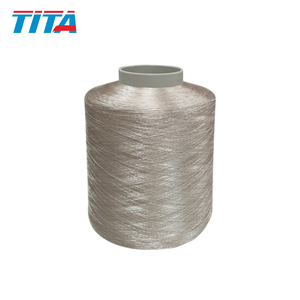 Dope nhuộm twist <span class=keywords><strong>polyester</strong></span> sợi <span class=keywords><strong>FDY</strong></span> 150/48 trilobal sáng sợi - Product Image 2