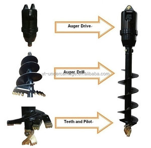 Trivella per Escavatore Skid Steer, Trivella Idraulica, Scavatrice per Fori Profondi - Product Image 1